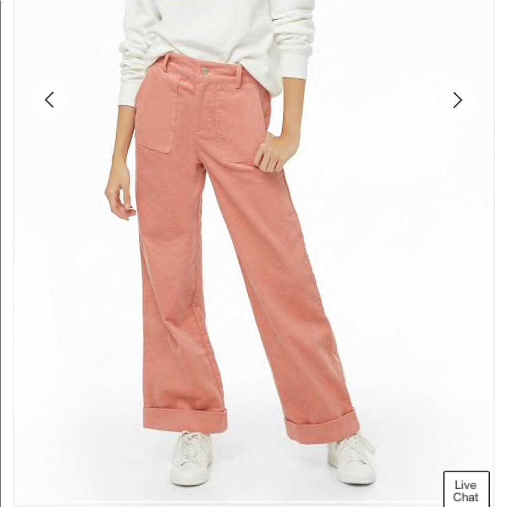 Corduroy wide leg pants